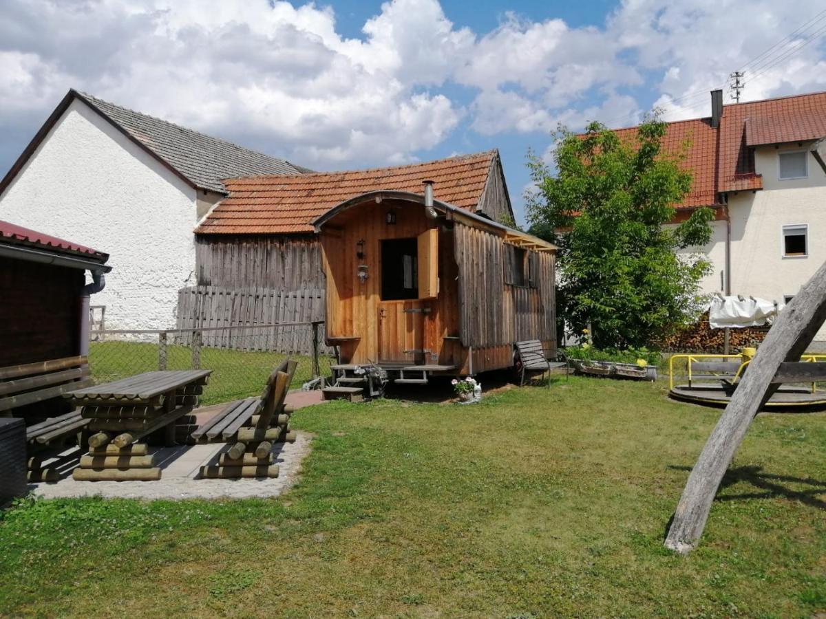 Schäferwagen auf dem Ferienhof Stark Kelheim Exterior foto